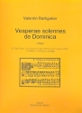 Vesperae solennes de Dominica fr Soli, Chor, 2 Trompeten, 2 Violinen und Bc,    Partitur (1732)