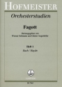 Orchesterstudien Band 1: Bach und Haydn fr Fagott