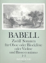 12 Sonaten Band 1 (Nr.1-3) fr Oboe (Blockflte, Violine) und Bc