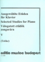 Ausgewhlte Etden Band 5 fr Klavier