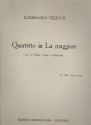 Quartetto la maggiore per 2 violini, viola e violoncello 4 parti