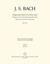 SINGET DEM HERRN EIN NEUES LIED MOTETTE BWV225 FUER 2 GEM CHOERE VIOLINE 1