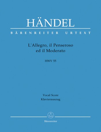 L'allegro, il Penseroso ed il Moderato HWV55  Klavierauszug (en/dt)