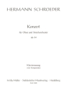 Konzert op.34 fr Oboe und Streichorchester fr Oboe und Klavier