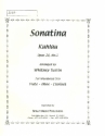 Sonatina op.20,1 for flute, oboe and clarinet score and parts