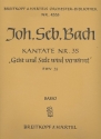 Geist und Seele wird verwirret Kantate Nr.35 BWV35 Violoncello / Kontrabass