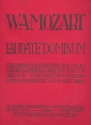 Laudate Dominum KV339 fr Sopran, Frauenchor, Streicher und Orgel Orgelauszug