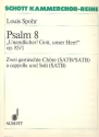 Drei Psalmen op. 85 fr gemischten Chor (SATB/SATB) mit Soli (SATB) Chorpartitur