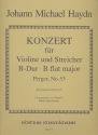Konzert B-Dur Perger Nr.53 fr Violine und Streicher fr Violine und Klavier