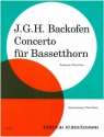 Concerto für Bassetthorn und Orchester für Bassetthorn und Klavier