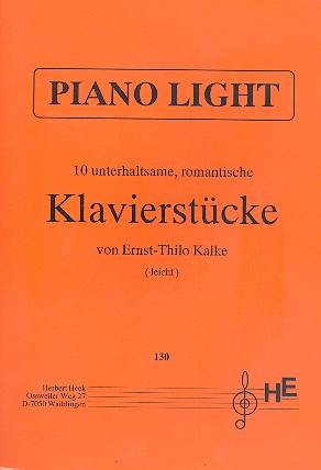 Piano Light 10 unterhaltsame, romantische Klavierstcke (leicht)