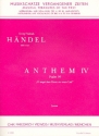 Anthem 4 - O singet dem Herrn ein neues Lied fr gem Chor und Partitur