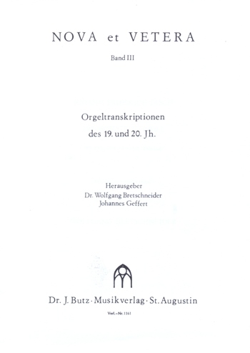 Triosonate c-Moll fr Orgel (original fr 2 Violinen und Cembalo)