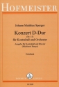 Konzert D-Dur Nr.15 fr Kontraba und Orchester Klavierauszug