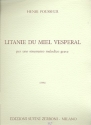 Litanie du miel vesperal  per uno strumento melodico grave (Baschlssel)