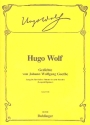 Gedichte von Johann Wolfgang von Goethe Band 8  fr tiefere Singstimme und Klavier