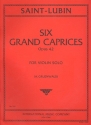 6 grand caprices op.42 for violin solo Grnwald, A., ed.
