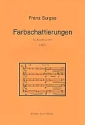 Farbschattierungen fr Flte, Oboe, Klarinette, Horn und Fagott Partitur und Stimmen
