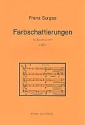 Farbschattierungen fr Flte, Oboe, Klarinette, Horn und Fagott Partitur und Stimmen