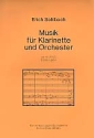 Musik fr Klarinette und Orchester op.41 (1942) fr Klarinette und Klavier