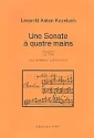 Sonate op.10 fr Klavier zu 4 Hnden