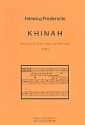 Khinah (1989) Fantasie fr Gitarre, Oboe und Violoncello Partitur und Stimmen