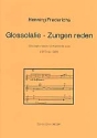 GLOSSOLALIE ZUNGEN REDEN CHORALFANTASIE FUER KLARINETTE SOLO (1973/84)