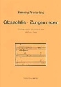 GLOSSOLALIE ZUNGEN REDEN CHORALFANTASIE FUER KLARINETTE SOLO (1973/84)