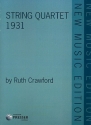 STRING QUARTET 1931,  SCORE V E R L A G S K O P I E