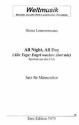 ALL NIGHT ALL DAY SPIRITUAL FUER 4-STG MAENNERCHOR PARTITUR (DT/EN)