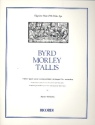 Byrd Morley Tallis 3-stimmige Vokalkompositionen fr 3 Blockflten (SAT)