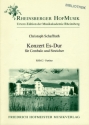 Konzert Es-Dur fr Cembalo und Streicher Partitur