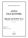 BRASS QUINTET NO.2 POUR 2 TROMPETTES, COR, TROMBONE ET TUBA (TRB BASSE) PARTITION+PARTIES