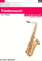 Priestermarsch aus 'Die Zauberflte' fr 4 Saxophone (Klarinetten) Partitur und 10 Stimmen
