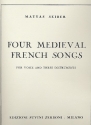4 medieval french songs for voice, viola d'amore, viola da gamba and guitar score