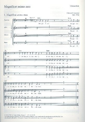 Magnificat fr Soli (SATB), Chor und 2 Trompeten Chorpartitur