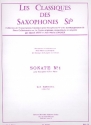 Sonate no.1 pour saxophone si b et piano