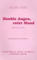 Dunkle Augen roter Mund Volksweise aus dem Tessin fr Mnnerchor a cappella,   Chorpartitur