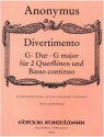 Divertimento G-Dur fr 2 Flten und Bc