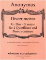 Divertimento G-Dur fr 2 Flten und Bc