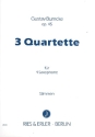3 Quartette op.45 fr 4 Saxophone (AATB),  Stimmen