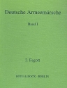 Deutsche Armeemrsche Band 1 fr Blasorchester Fagott 2