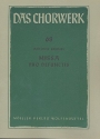 Missa pro defunctis fr gem Chor a cappella Partitur