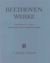Beethoven Werke Abteilung 11 Band 1 Schottische und walisische Lieder mit kritischem Bericht (Leinen)