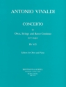 Konzert C-Dur RV452 für Oboe, Streicher und Bc für Oboe und Klavier