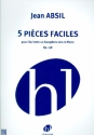 5 pices faciles op.138 pour clarinette ou saxophone alto et piano