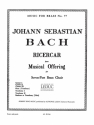 RICERCAR FROM MUSICAL OFFERING FOR 7-PART BRASS CHOIR SCORE+PARTS