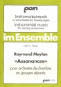 Assonances pour orchestre de chambre en groupes separes Partitur