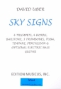 Sky Signs for brass and percussion score and parts