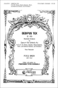 OEDIPUS TEX DRAMATIC ORATORIO FOR SOLI (SSTB), MIXED CHORUS AND ORCHESTRA,  VOCAL SCORE